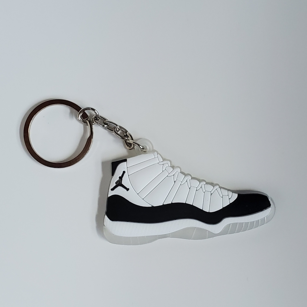 Jordan 11 Concord Shoe Rubber Keychain.